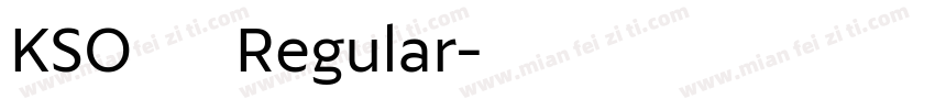 KSO陽炎 Regular字体转换